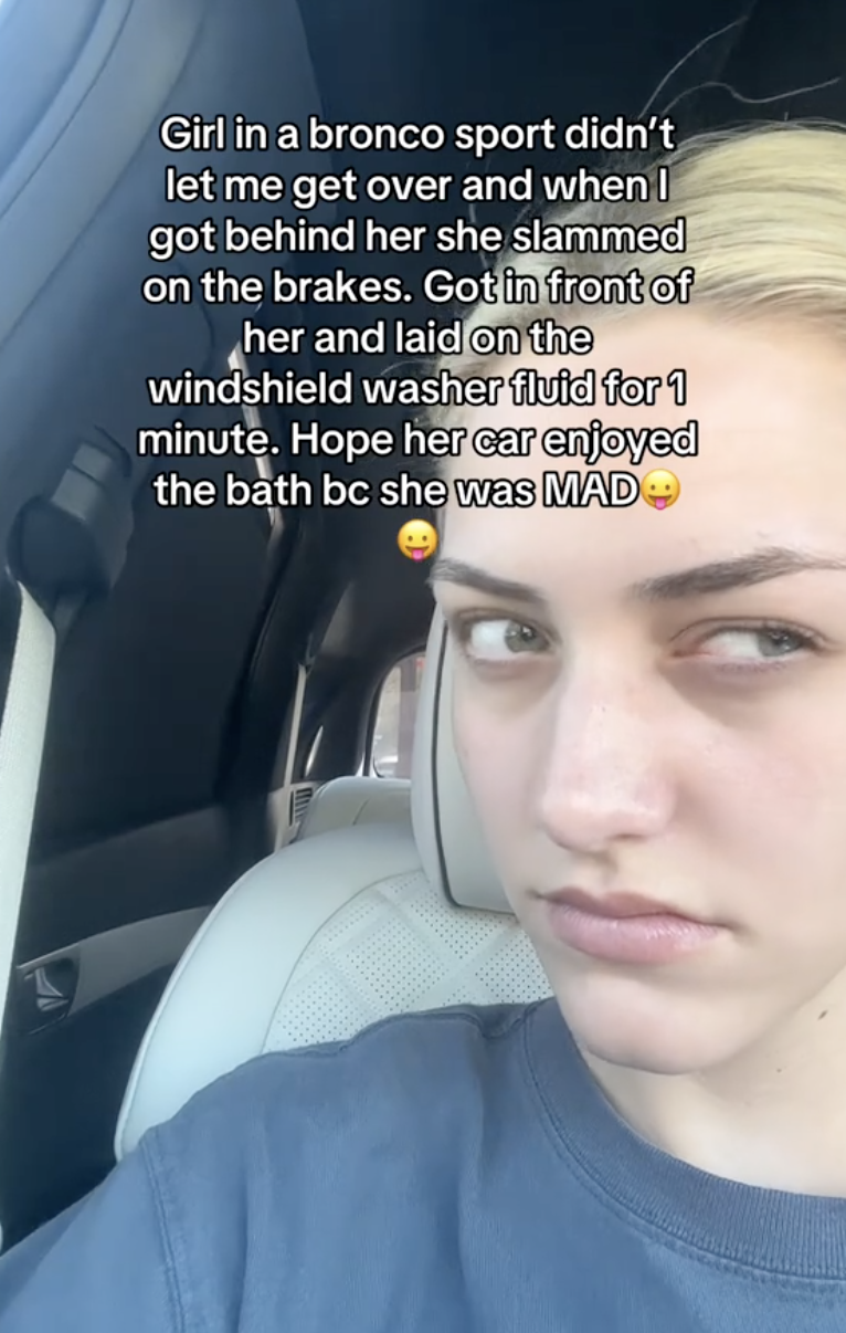 woman giving the side eye